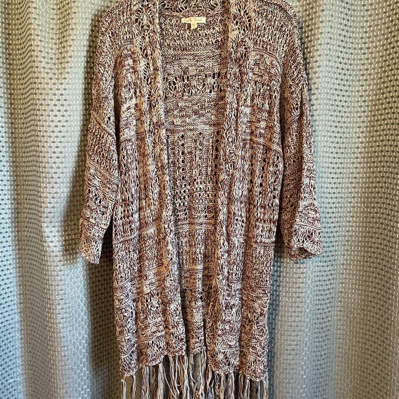 Hem & Thread long fringed cardigan - Picture 1 of 7